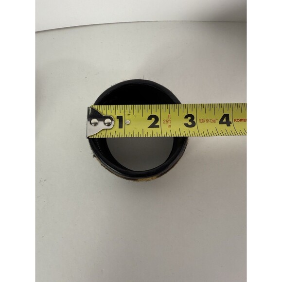 Clever Carriage Wristband Cow Hide Leather Bangle Slip On - Picture 9 of 11